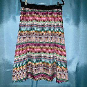 LuLaRoe Lola Multicolor Skirt 2XL